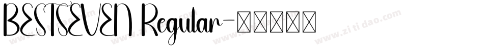 BESTSEVEN Regular字体转换